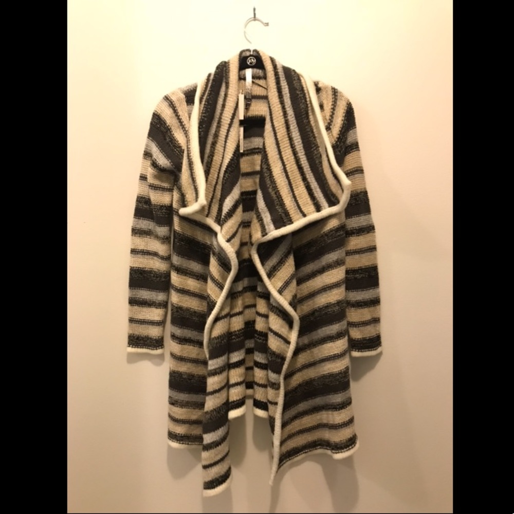 Striped Long Cardigan
